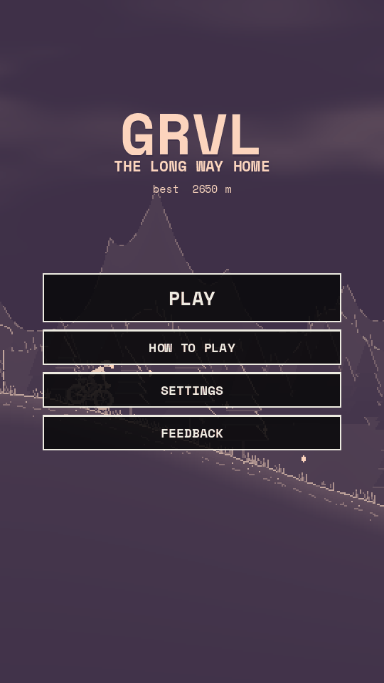 Main menu at dawn