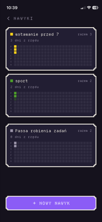 OGARNIAK: habit tracking